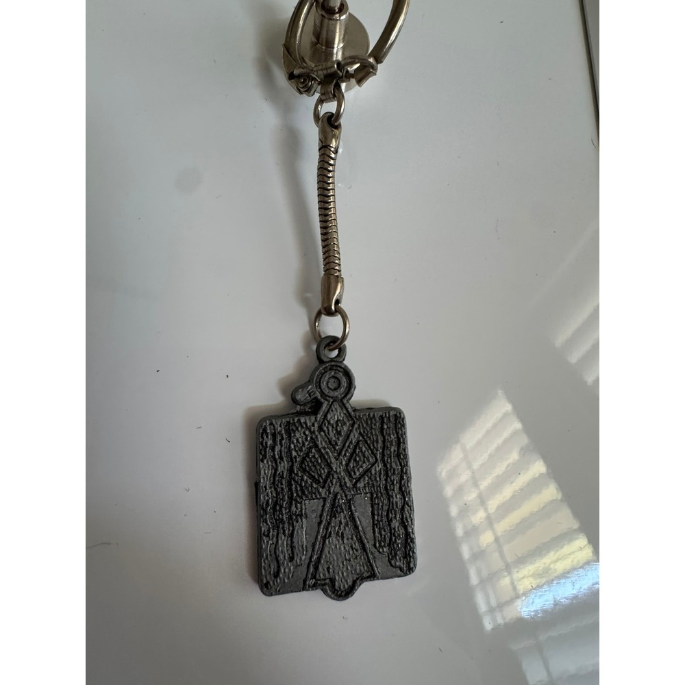 Vintage Thunderbird Keychain With Thanks From The American Indian Children Metal